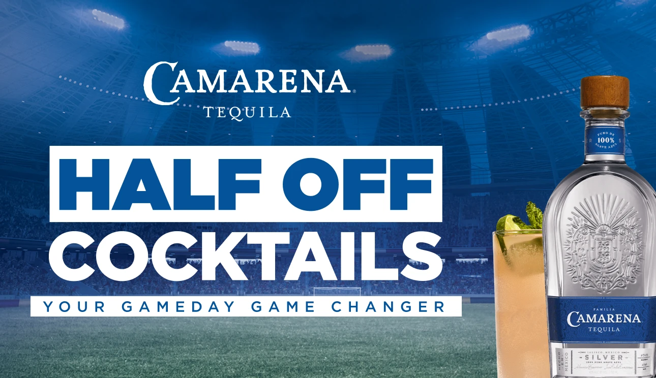 Game Day Game Changers Half Off Drinks Offer